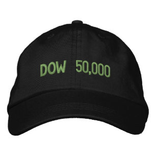Dow 50,000 Stock Market Celebration Embroidered Hat