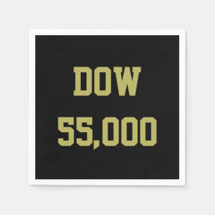 Dow 55,000 Stock Market Celebration Napkin