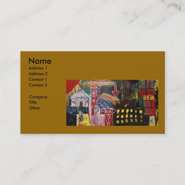 DOW JONES OFF BUSINESS CARD (Front)