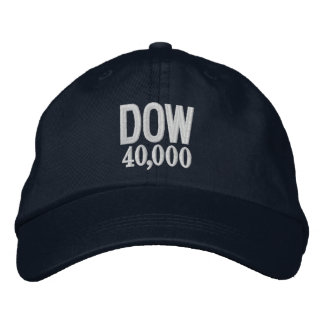 DOW Stock Market 40K 40,000 2024 Custom Embroidery Embroidered Hat