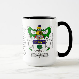 Dowling Family Coat of Arms Mug