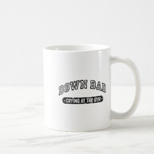 Down Bad Crying At The Gym Funny Workout Coffee Mug