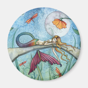 Down by the Pond Mermaid Art Magnet