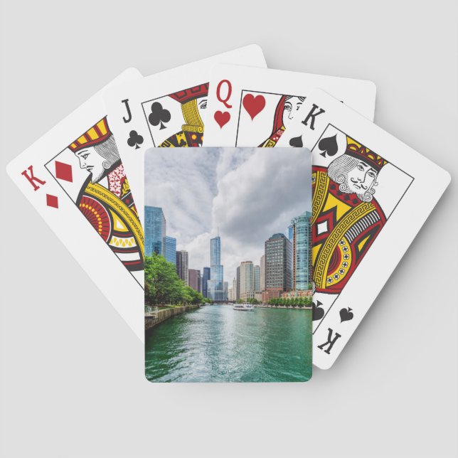 Down Chicago River Playing Cards (Back)