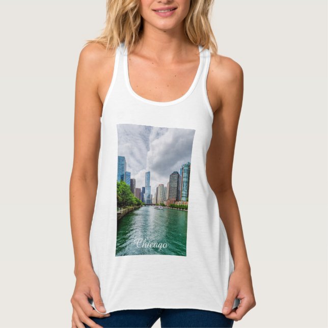 Down Chicago River Tank Top (Front)