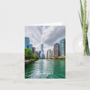 Down Chicago River Thank You Card