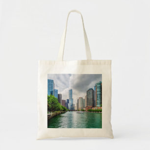 Down Chicago River Tote Bag