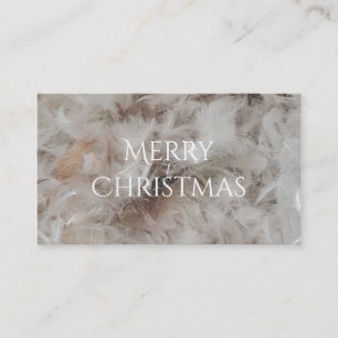 Down Comforter Feathers Photography Funny Business Card
