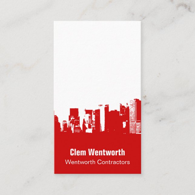 Down Downtown Business Card (Front)