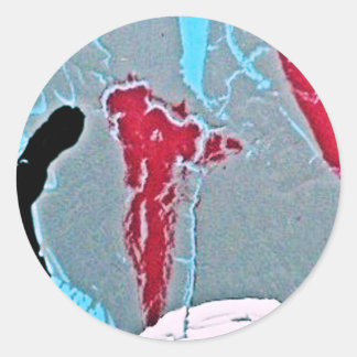 DOWN DRIP CLASSIC ROUND STICKER