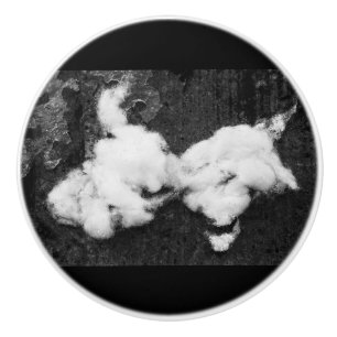 down fluffy ceramic knob