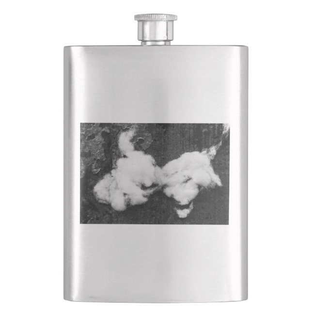 down fluffy hip flask (Front)