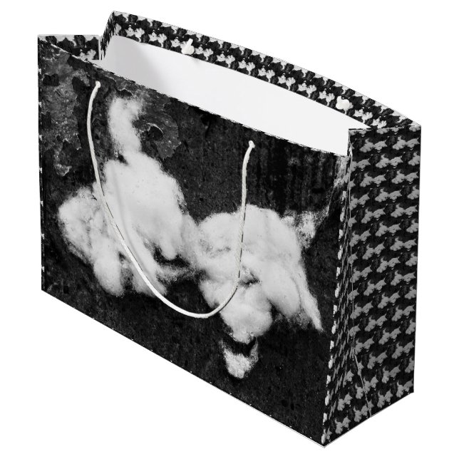 down fluffy large gift bag (Back Angled)