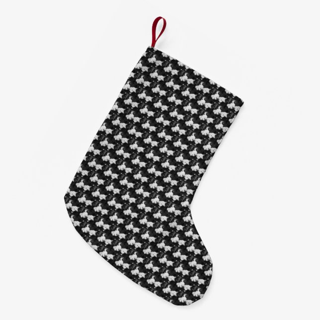 down fluffy small christmas stocking (Front (Hanging))