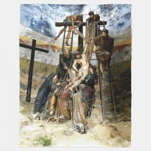 DOWN from the CROSS Fleece Blanket