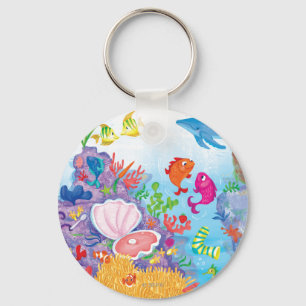 Down In The Ocean Key Ring