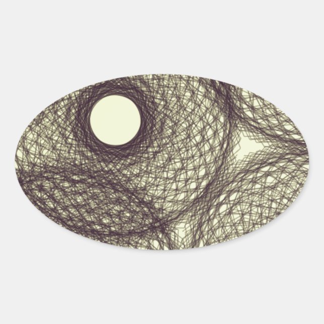 down into darkness oval sticker (Front)