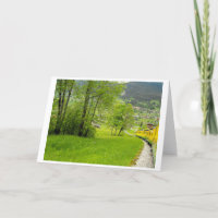 Down into the Swiss valley by train