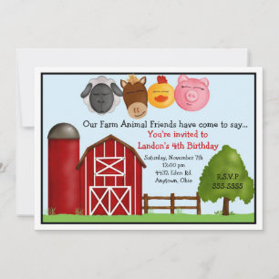 Down on the Farm Invitations