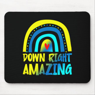 Down Right Amazing Down Syndrome Awareness Mouse Pad