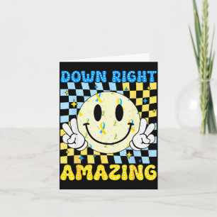 Down Right Amazing World Down Syndrome Awareness B Card