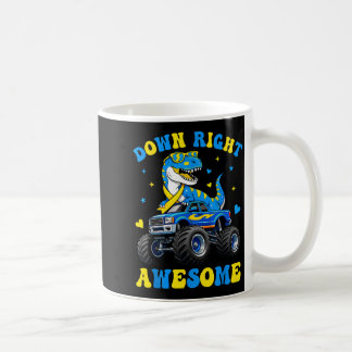 Down Right Awesome Dino World Down Syndrome Day Coffee Mug