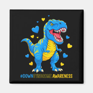 Down Right Awesome Dinosaur Down Syndrome Magnet