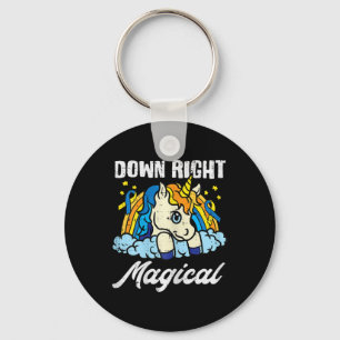 Down Right Magical Unicorn Down Syndrome Awareness Key Ring