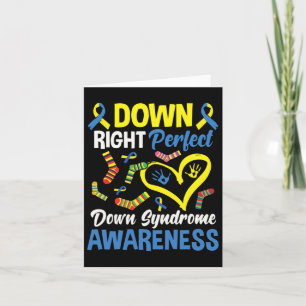 Down Right Perfect Down Syndrome Awareness 1  Card