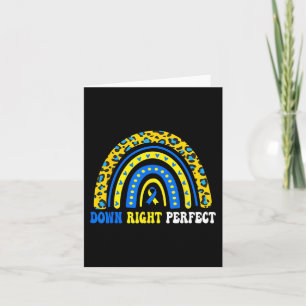Down Right Perfect Down Syndrome Awareness Family Card