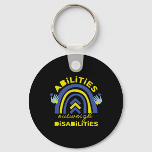 Down Syndrome  Abilities Outweigh Disabilities Gif Key Ring