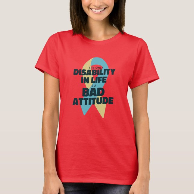 Down syndrome and autism awareness T-Shirt (Front)