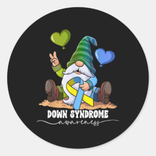 Down Syndrome Awareness _1 Classic Round Sticker