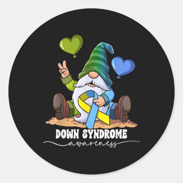 Down Syndrome Awareness _1  Classic Round Sticker (Front)