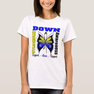 Down Syndrome Awareness Butterfly T-Shirt