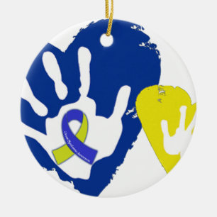 Down Syndrome Awareness Ceramic Tree Decoration