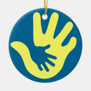 Down syndrome awareness ceramic tree decoration