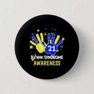 Down Syndrome Awareness Costume March 21 Gift Teac 6 Cm Round Badge