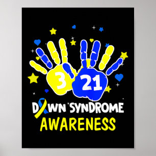 Down Syndrome Awareness Costume March 21 Gift Teac Poster