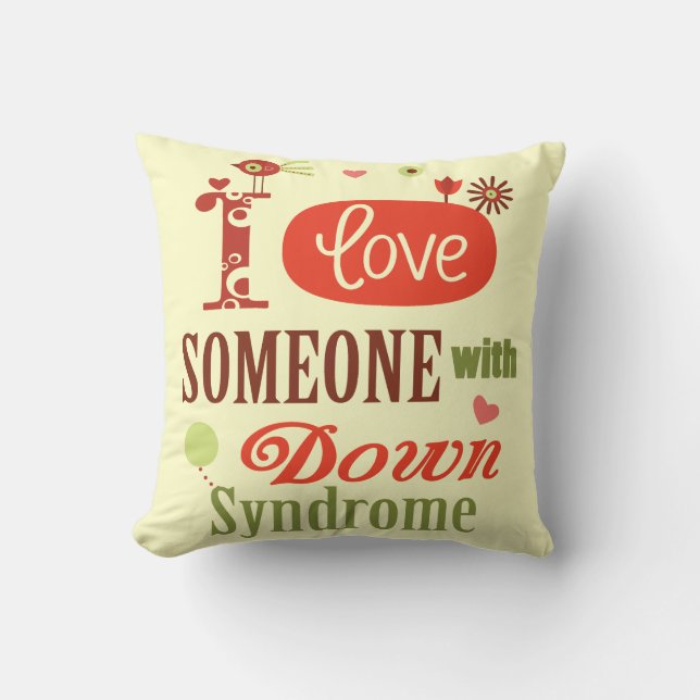 Down syndrome awareness cushion (Front)