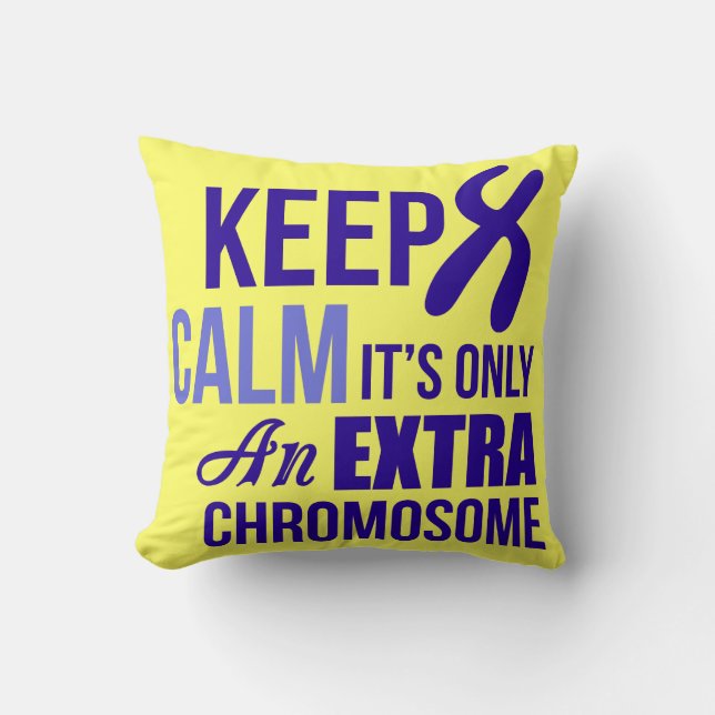 Down syndrome awareness cushion (Front)