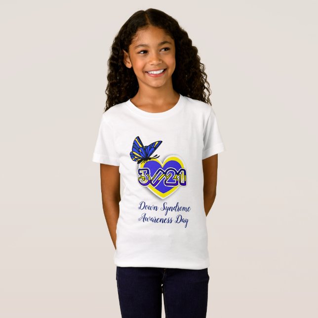 DOWN SYNDROME AWARENESS DAY  March 21 Shirt (Front Full)