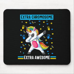 Down Syndrome Awareness Extra Chromosome Ext Aweso Mouse Pad