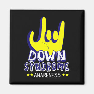 Down Syndrome Awareness I Love You ASL Hand Sign Magnet