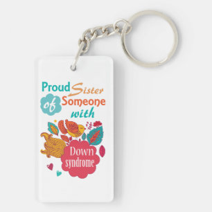 Down syndrome awareness key ring