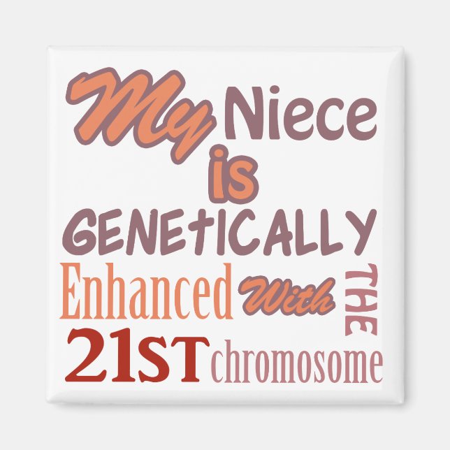 Down syndrome awareness magnet (Front)