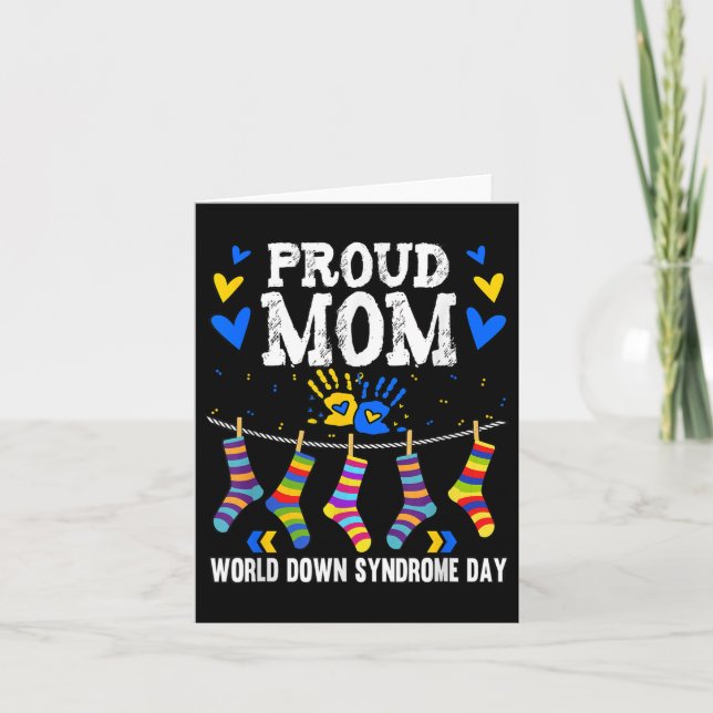 Down Syndrome Awareness Mum _1  Card (Front)