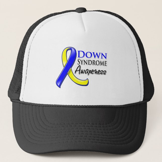 Down Syndrome Awareness Ribbon Trucker Hat (Front)