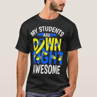 Down Syndrome Awareness s T21 Day  Women Teacher T T-Shirt