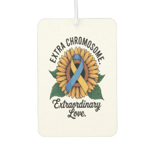 Down Syndrome Awareness Sunflower Car Air Freshener